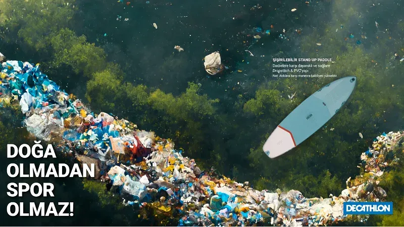 Decathlon “Trash Catalogue” campaign visual