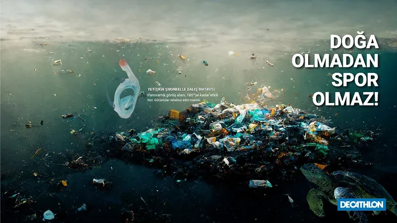 Decathlon “Trash Catalogue” campaign visual
