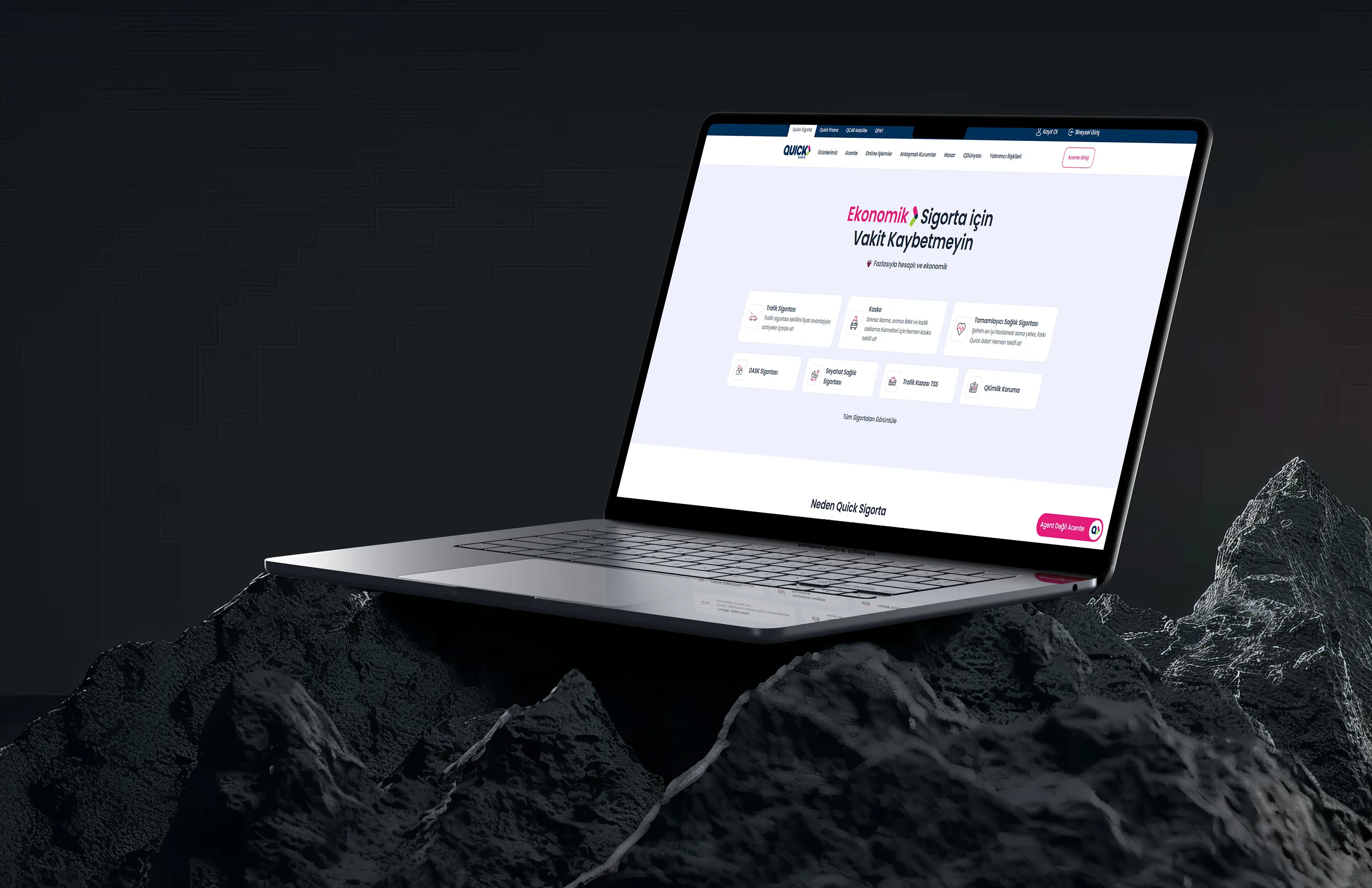 Quick Sigorta website